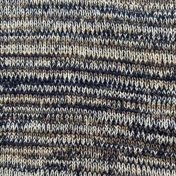 JEANNE PIERRE Blue and Cream Knit Sweater - Picture 5 of 5